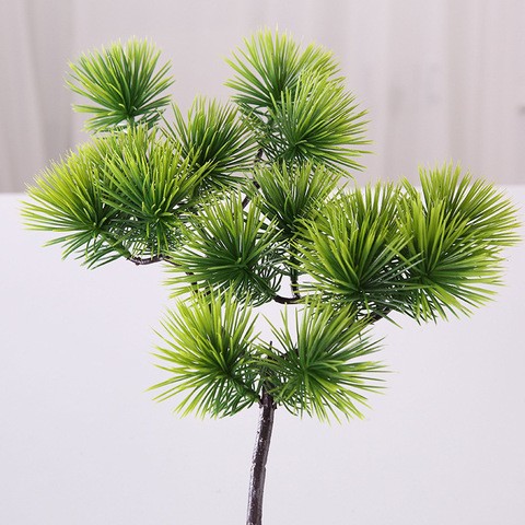 Pine bonsai ornaments home garden decoration artificial plant plastic false flowers simulation tree green plant landscape