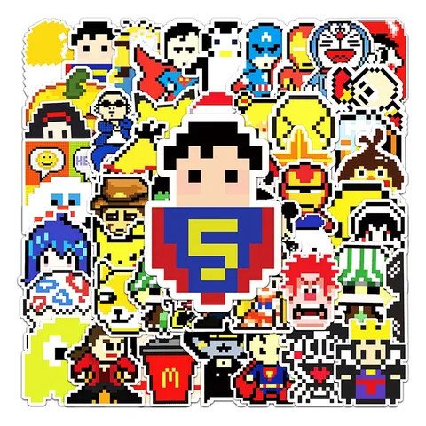 Buy Pixel Particle Decoration Mosaic Customization Sticker Waterproof ...