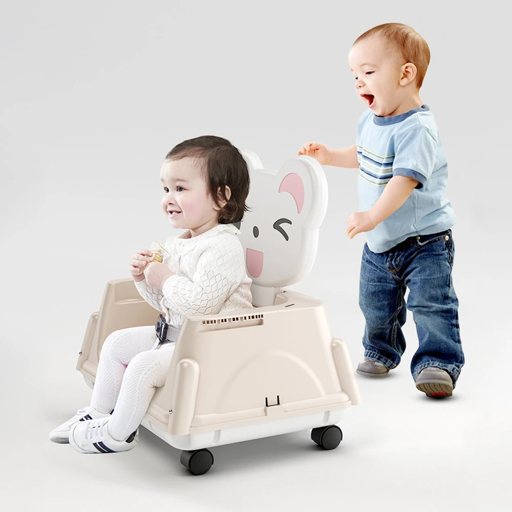 Plastic Adult Baby Restaurant Feeding High Chair, Kids Child Travel Adjustable Foldable Portable High Dinning Chair/