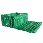 Plastic crates Foldable mesh wall for turnover and storage