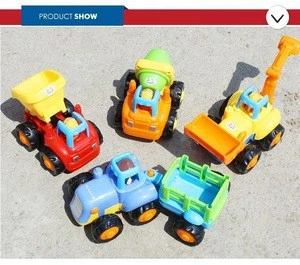 Plastic engineering vehicles small car toy for play