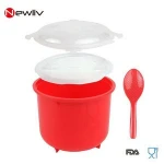 Plastic Microwave rice steamer,rice cooker,Microwave food bowl with lid