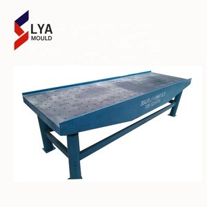 Plastic paver moulds vibrator table for concrete paver