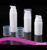 Plastic PP 5ml 10ml 15ml empty white airless cream pump bottle/cream lotion bottle