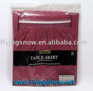 plastic table skirt 29"x14 FS-P41002