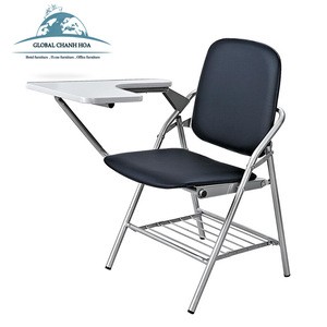 Plywood study chairs training chairs student furniture school chair with tablet for training
