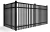 Import popular aluminum fence Panel Aluminum Fence Accessories Steel Fence from China