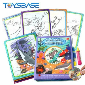Popular Drawing Toy Reusable Coloring Activity Board Toy Cloth Magic Book Water