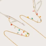 Popular wild color sunglasses chain eyeglass accessories fashionable glasses chain
