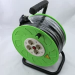 portable european type plug extension cord reel with cord lengh 20m,25m,30m,50m