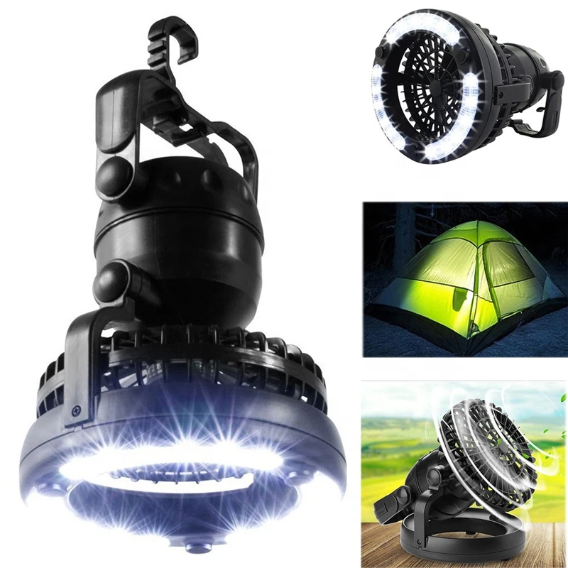 Portable18  LED Camping Lantern Tent Light with Ceiling Fan