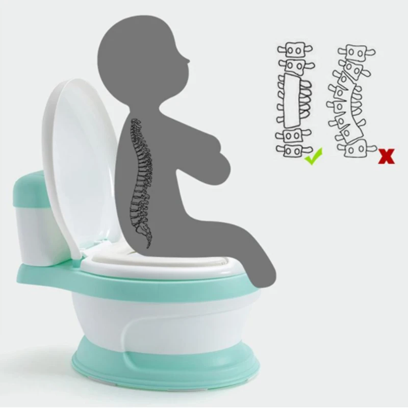 Potty Training Toilet Potty Chair Baby Potty Training Smile Face Toilet Seat Soft Cushion for Winter Portable Children Urinal