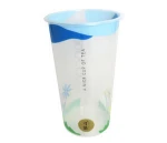 PP Material Custom Disposable Plastic Cups For Milk, Tea, Drink