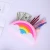 Import Premium Silicone pencil pouch bag case novelty Cosmetic make up bag  rainbow color pencil case from China