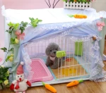 Princess Bed enlarged dog gauze cover pet dog mosquito proof bedspread