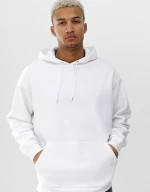 Private Label Bulk Wholesale Clothing Apparel Men Plain no Design Hoodie White Fleece Hoodie Jacket