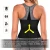 Import Private Label Double Compression Sweating Slimming Black Women Waist Trainer with Adjustable Sticker from China