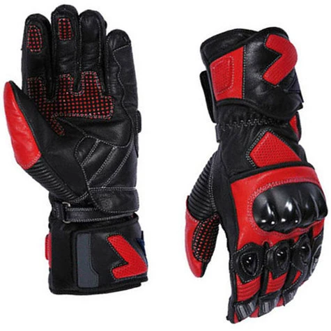 PRO Biker premium quality cowhide Leather Men Full Finger Racing Motorbike Long Motorcycle Gloves
