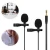 Import Professional Double Wired Hands Free Mini Lavalier Microphone Portable Recording Condenser Microphone For Singing Gaming Mic from China