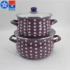Professional enamel factory carbon steel enamel cookware dish casseroles