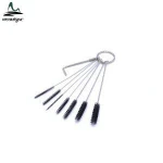 Professional Wholesale OEM 316 Stainless steel Nylon Meanique Sterilized Tattoo tip 7+1 set Hex Key Cleaning brush