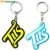 Import Promotion Custom Own Logo Charms Soft PVC Keyring Chain With Key from China