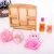 Import Promotional Cheap 7pcs Pink Baby bathroom set from China