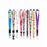 Promotional custom printed id card lanyard,polyester lanyard