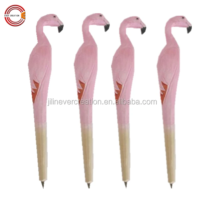Promotional Gift Animal Ballpoint Wholesale Wood Carving Wooden Ball Pen