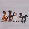 Promotional OEM/3D Design PVC Action Figure Toy Custom Toy Horse Walking On Wheels