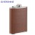 Import Promotional Portable Outdoor Wholesale Custom Logo Leak Proof Metal 8 oz Round Leather Mini Wine Stainless Steel Hip Flask from China