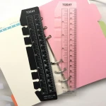 Promotional today bookmark soft plastic ruler black and clear flexible curved ruler