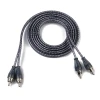 PS-R4, 2R-2R High quality Braiding Shielded Car audio RCA cable audio/video cable