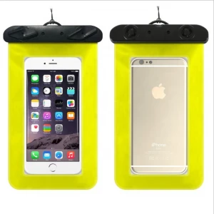 PVC Waterproof Phone Pouch, Universal IPX8 Waterproof Case Dry Bag with Extra Wrist Strap for iPhone Xs Max/XS/XR/X/8/8P