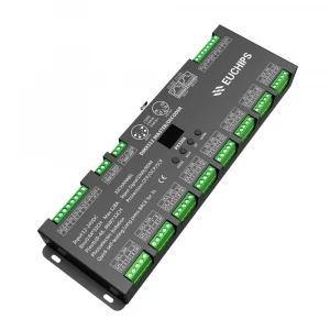PX3204-OLED 128A 32channel DIP switch DC12V/24V DMX512 constant voltage decoder