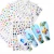 Import QiJia, YiWu,Large Butterfly  Lavender Banana Leaf Summer Nail Sticker, brand nail art sticker from China
