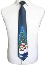 Quality Christmas Tie Mens Soft Snowman Necktie Festival Theme Ties