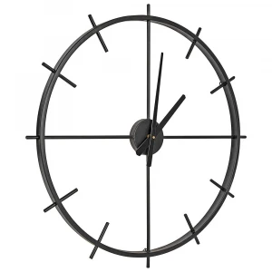 Quartz Clock Movement Mute Non Ticking Metal Wall Clock Home Decor
