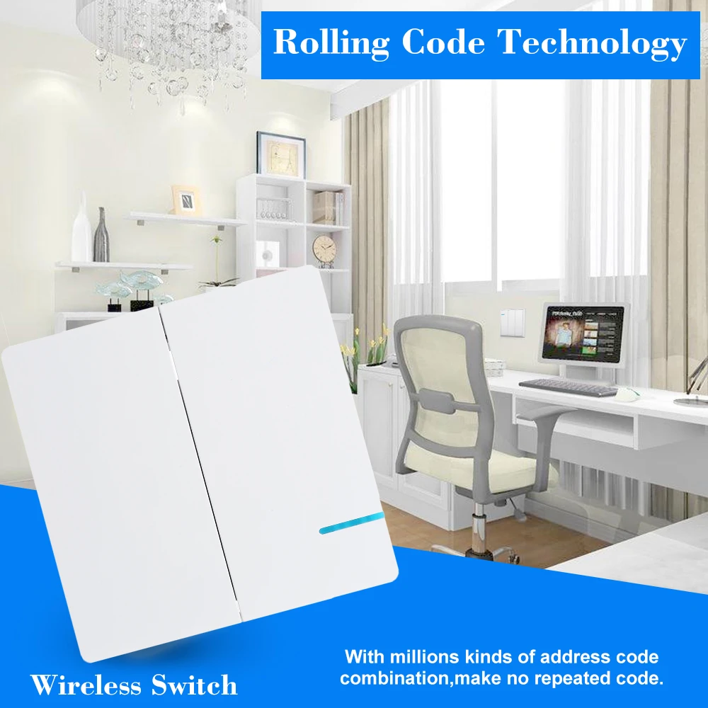 Quick Installation No Wiring Ceilling lamps Waterproof Wireless Intelligent Light Switch Remote Control Light Switch