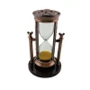 R letter glass sand clock vintage hourglass timer