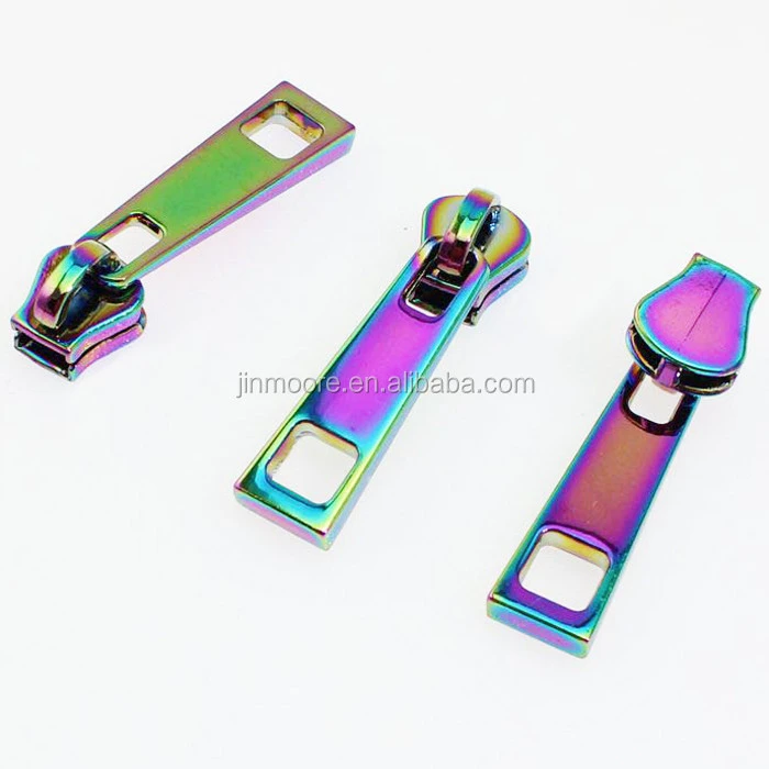 Rainbow Nylon Head Puller Zipper Repair Kits Pull Zippders Slide For Garment