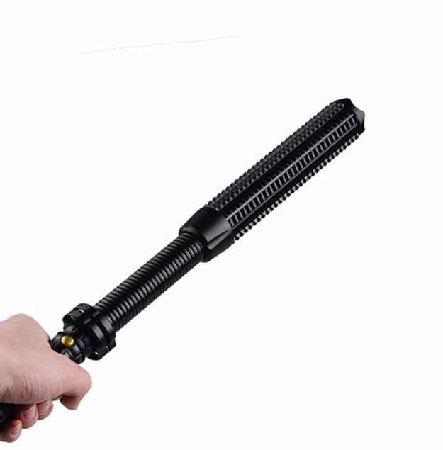 Rechargeable Police Tactical Flashlight Aluminum Alloy Super Bright Telescopic LED Zoom Flashlight For Self-Defense
