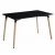 Import Rectangle MDF promotion solid rustic wooden dining table from China