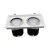 Import Rectangular Grille Light Recessed LED Downlight Double Headed 2X25W Grille Spotlight for Shopping Mall from China