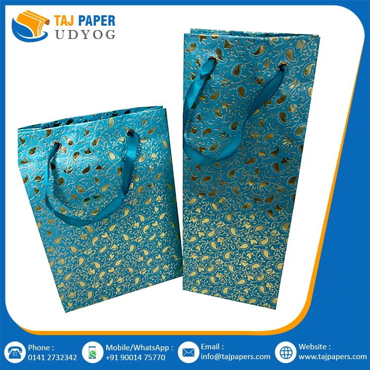 Recycled Handmade Paper Bag, Gift Paper Bag