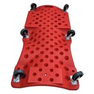 Red Color Mechanic Under Car Roller Trolley Creeper