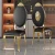 Import Restaurant furniture black leather dining chair modern dining chairs italian dining room chairs for kitchen from China