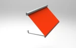 Retractable window awning