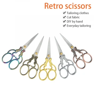 retro scissors creative retro stainless steel crane shaped scissors for tailor sewing
