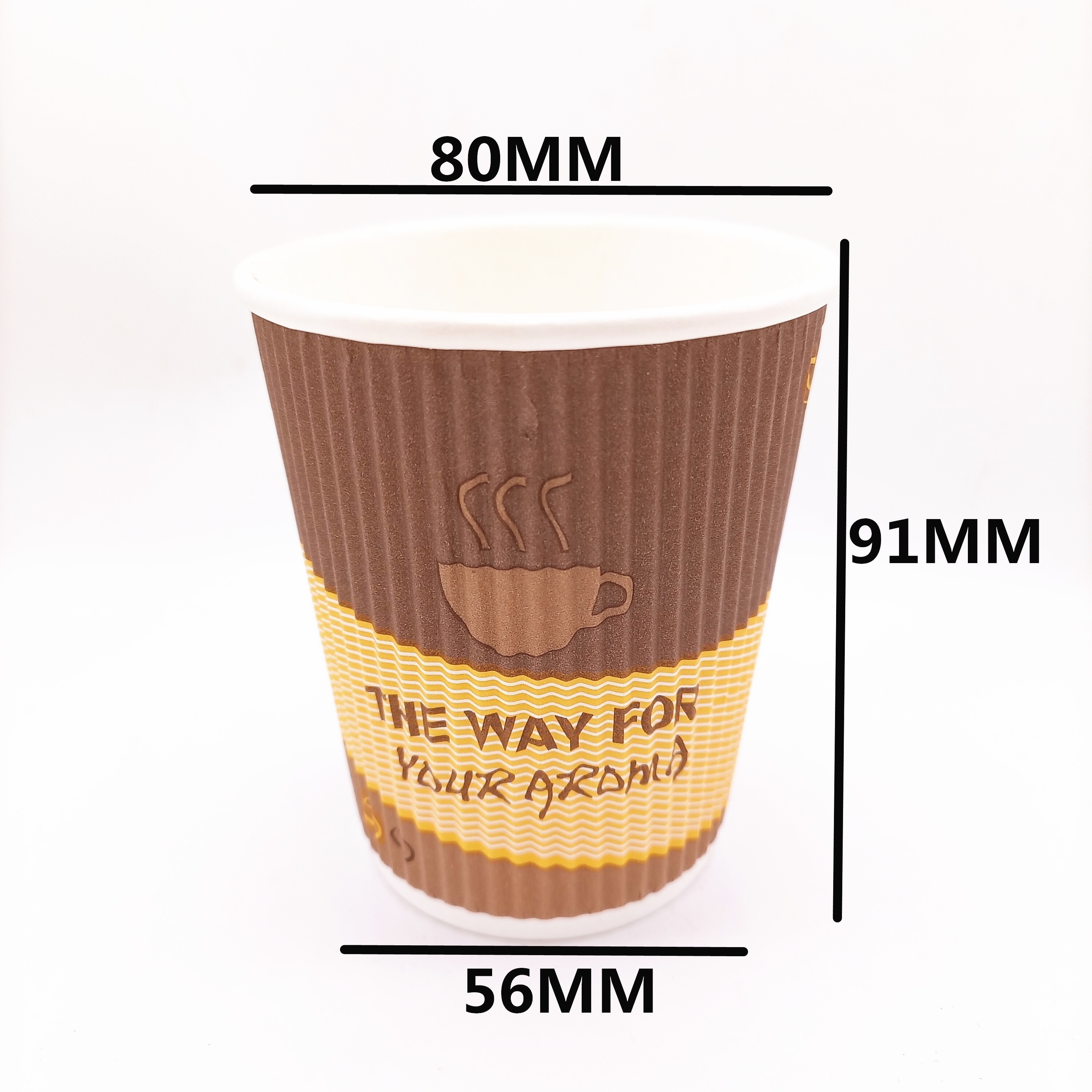 Buy Ripple Wall Paper Cups With Matching Lids from Anqing Laike Paper ...